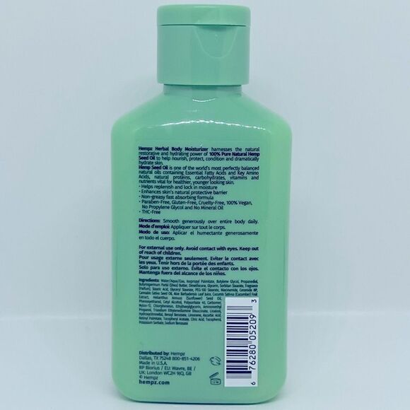 $5🌟 Hempz Cucumber & Aloe Herbal Body Moisturizer Ceramides + B3 - Picture 2 of 8